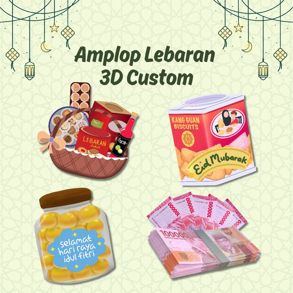 

Amplop Idul Fitri Lebaran 3D Custom – Bisa Nama, Foto & Karakter Unik