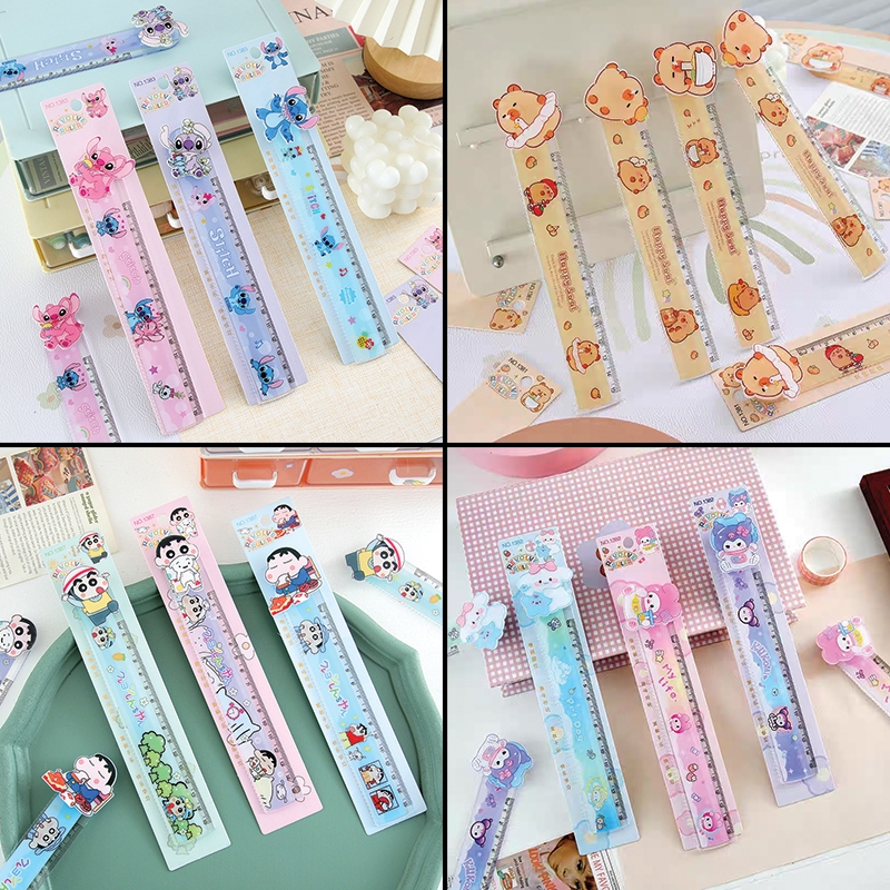 

TAO Penggaris Spinner 15cm motif Capybara Crayon Shinchan Stitch Sanri*