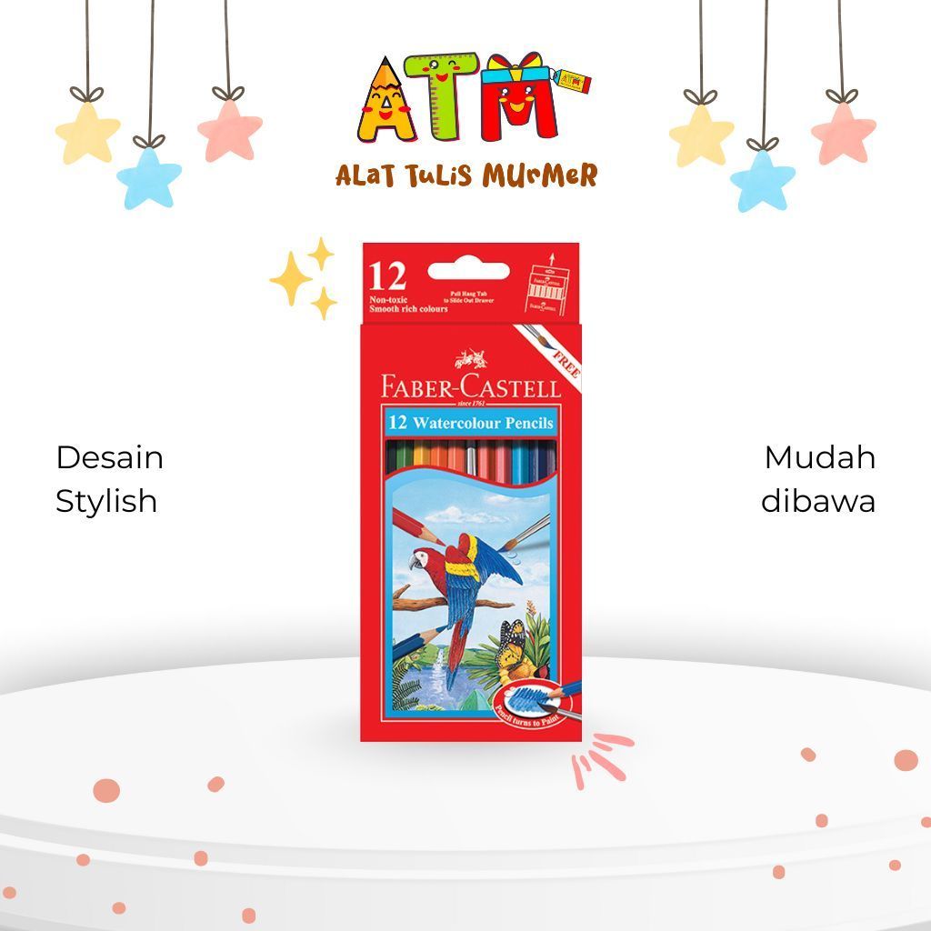 

Watercolour Pencils/Pensil Warna Faber Castell/Watercolour pencils Faber-Castell 12L