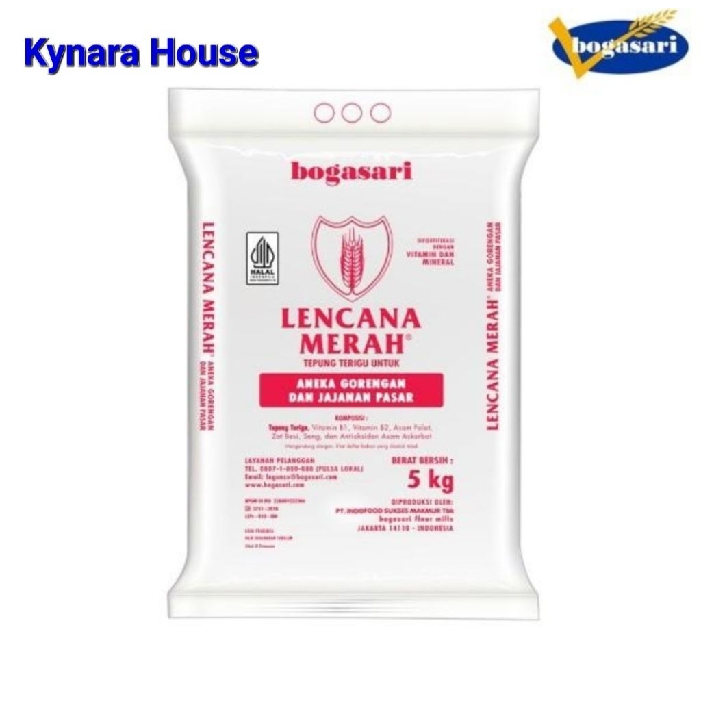 

Tepung Terigu Lencana Merah 5kg