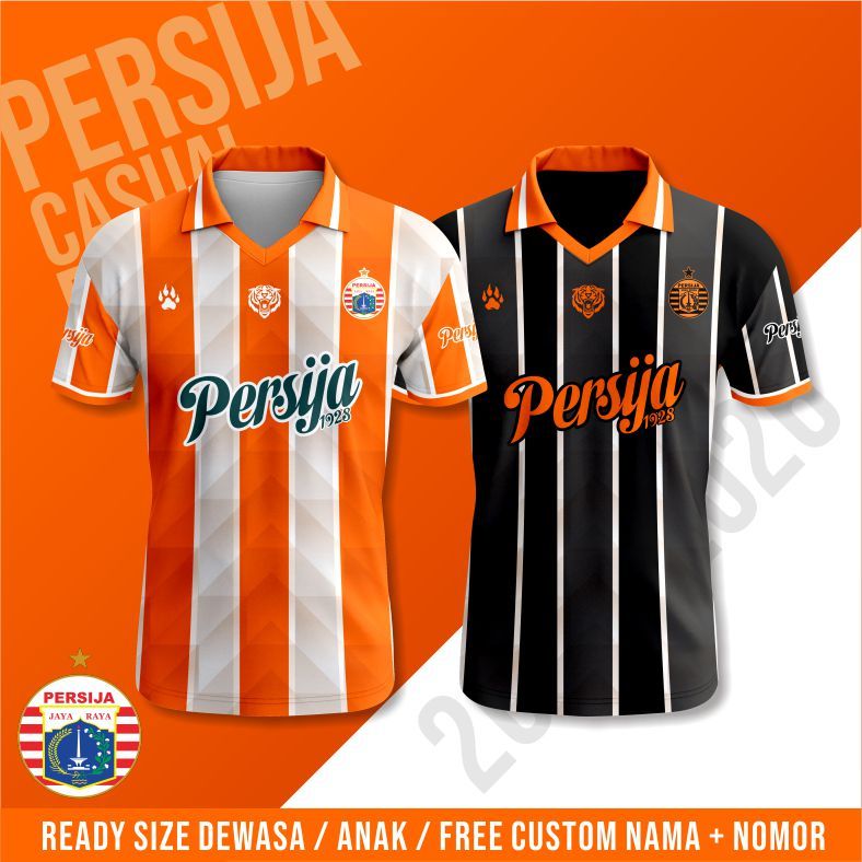 Jersey Retro Persija Jersey Casual Persija Jersey Casual Macan Kemayoran - Fiercejersey