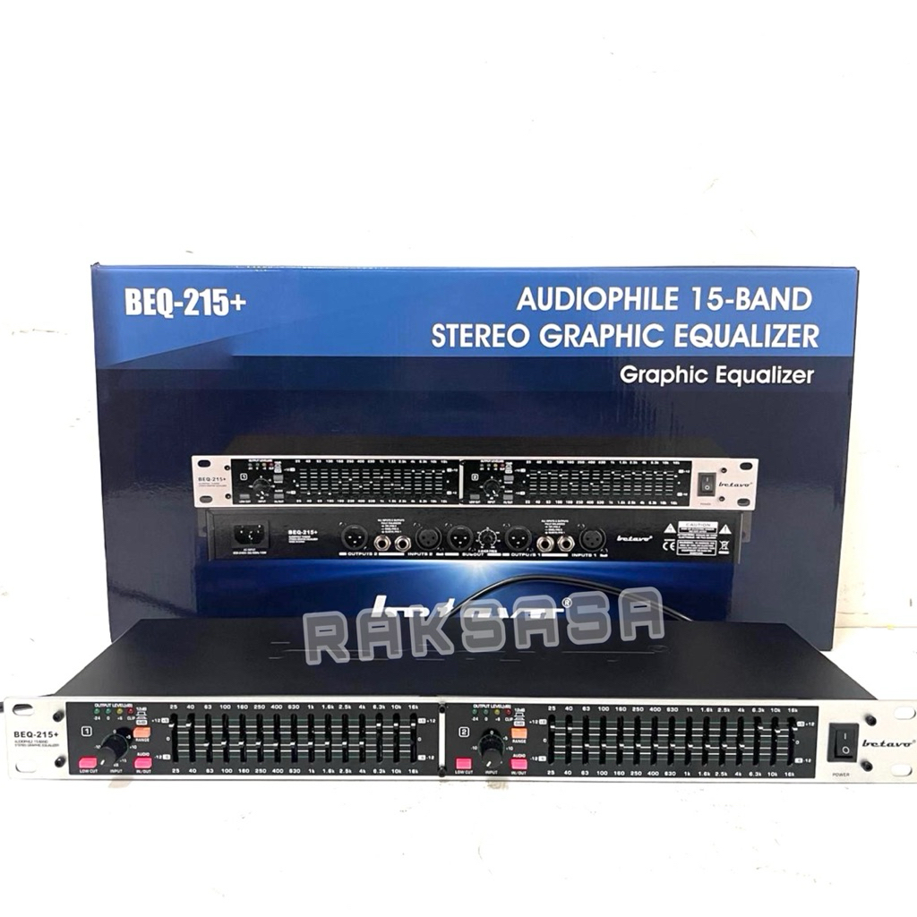 Equalizer BETAVO 215 + SUB beq215 Equalizer Betavo BEQ 215+ Sub Original Hologram Betavo Audio Equal