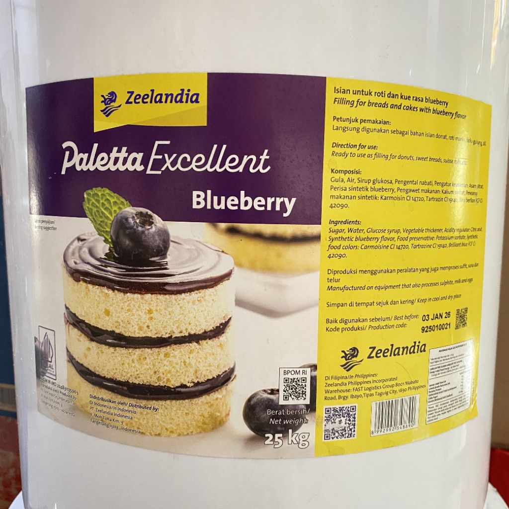 

Paletta excellent selai blueberry 500 gram | paletta selai blueberry | selai blueberry