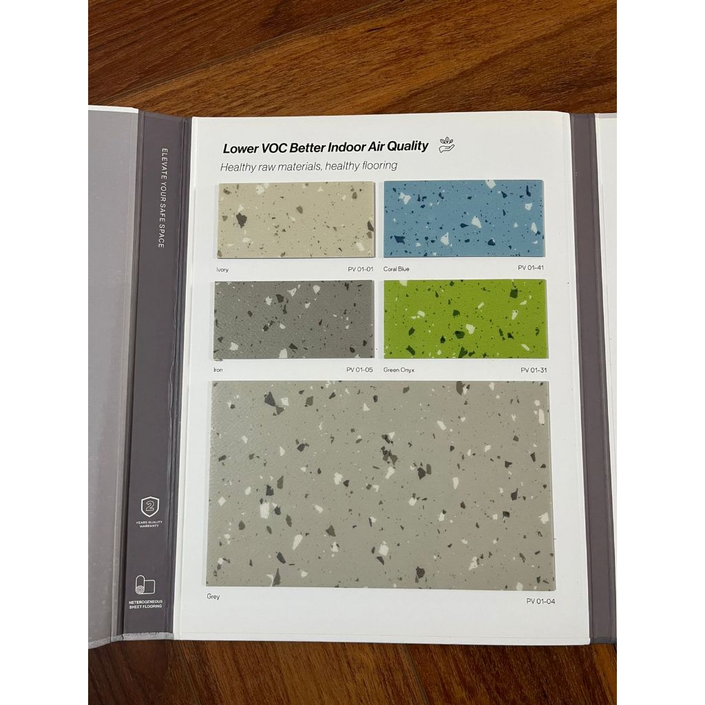 Karpet vinyl roll 2mm purva terazzo | vinyl roll anti bakteri | vinyl rumah sakit