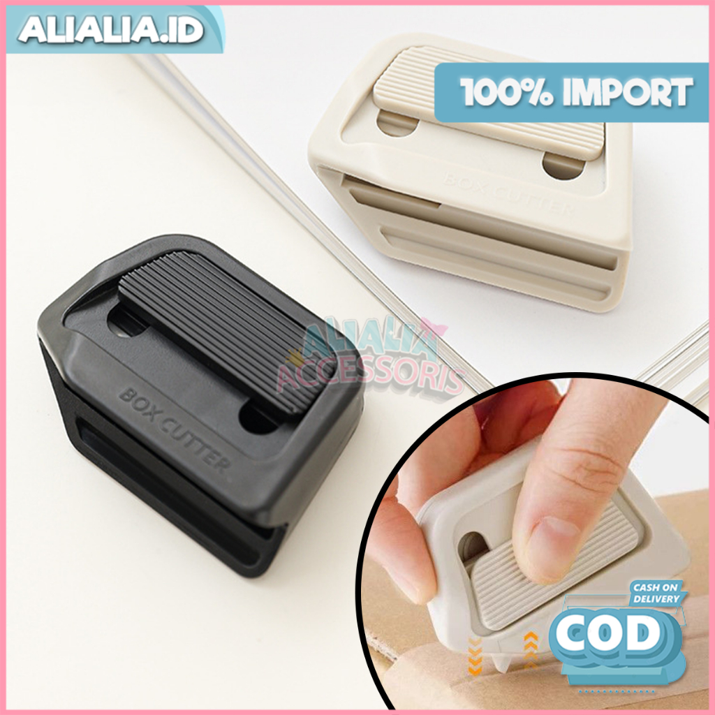 

Cutter Mini Pisau Kecil Lucu Pemotong Portable Kardus Kertas Aksesoris Paket Alat Tulis Kantor