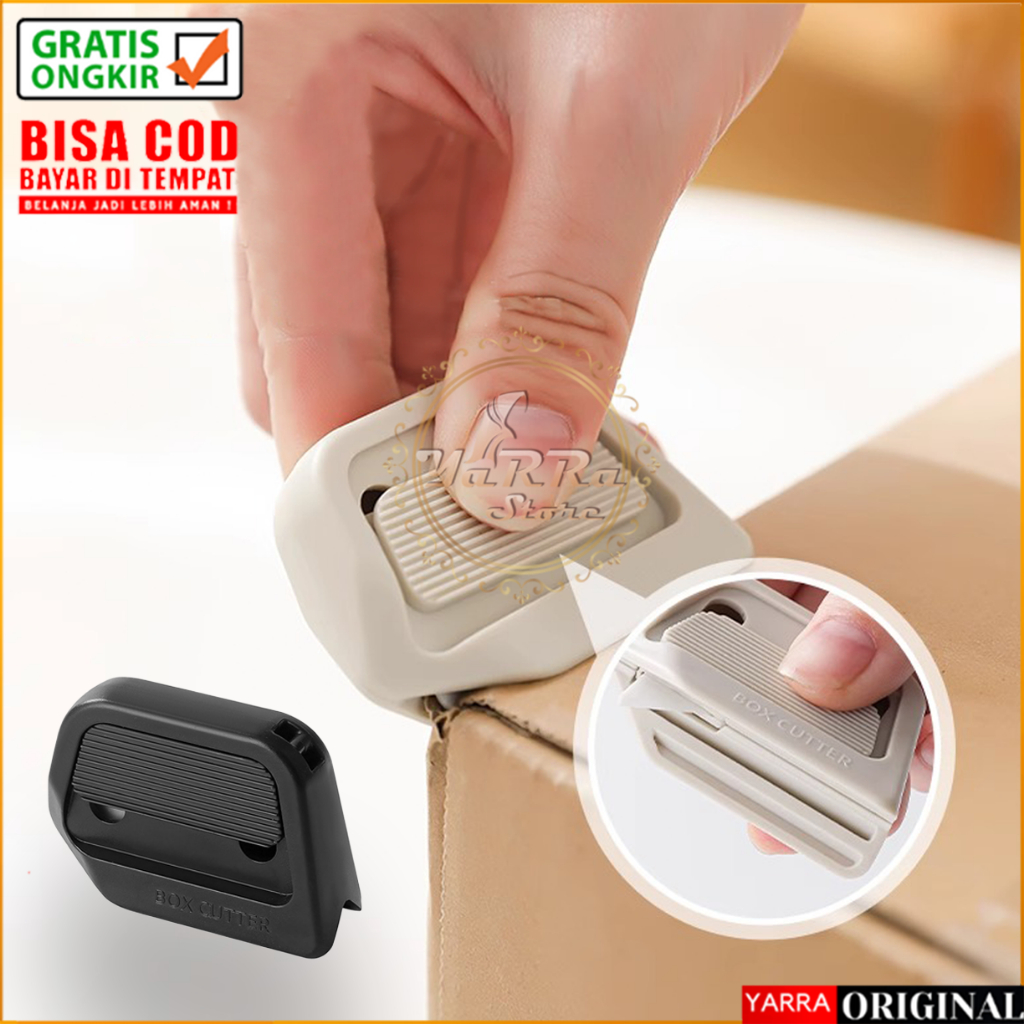 

Cutter Mini Pisau Kecil Pemotong Kertas Kardus Portable Aksesoris Alat Tulis Kantor