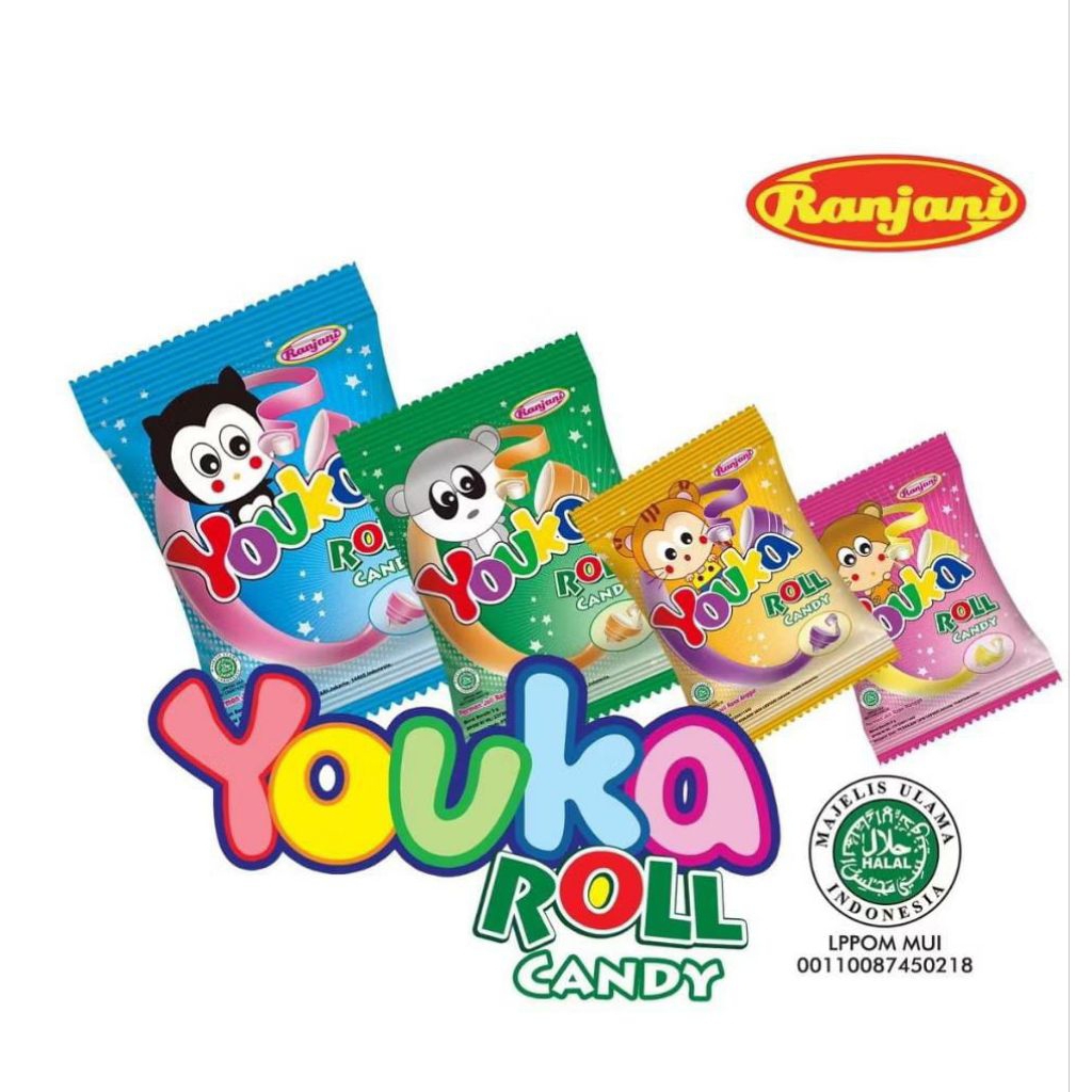 

RANJANI PERMEN YOUKA ROLL CANDY (HALAL) ISI 20