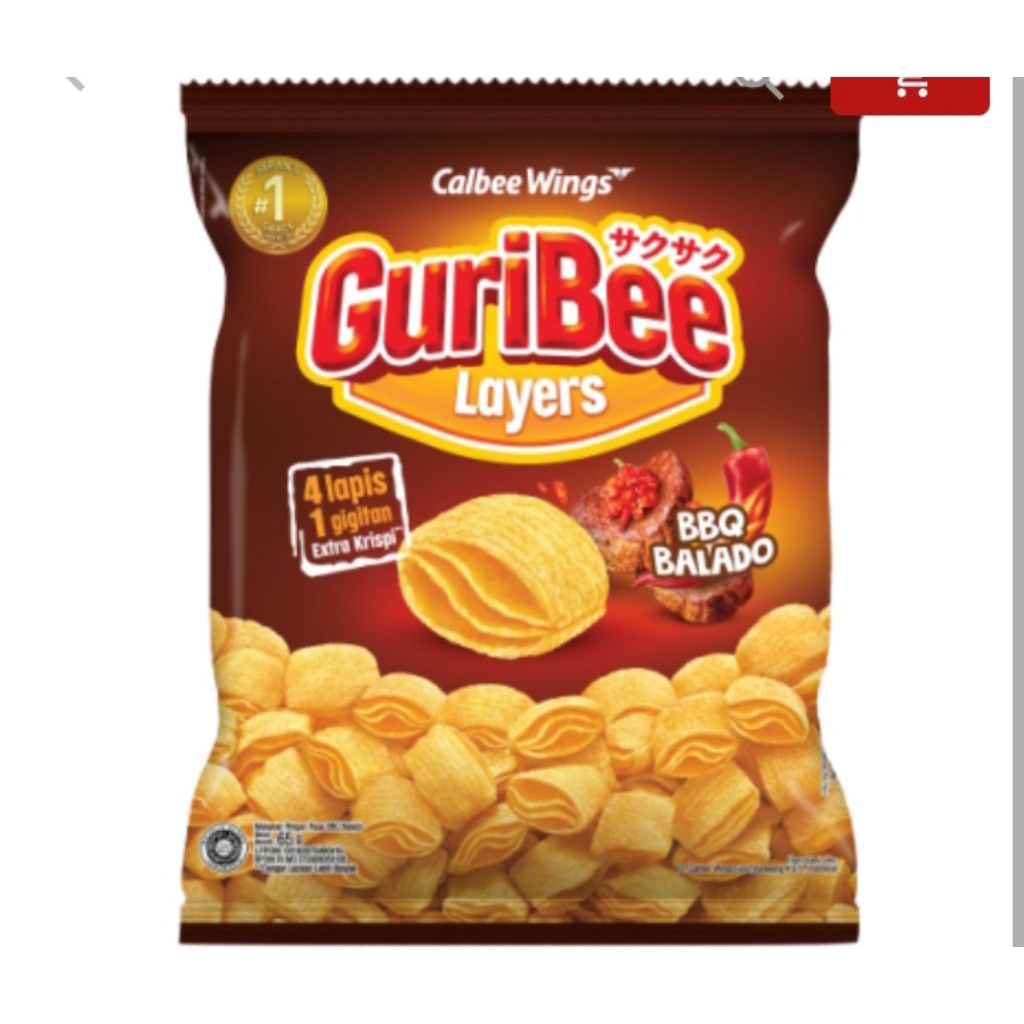 

Guribee BBQ Balado 68gr/snack jumbo/snack bungkus besar