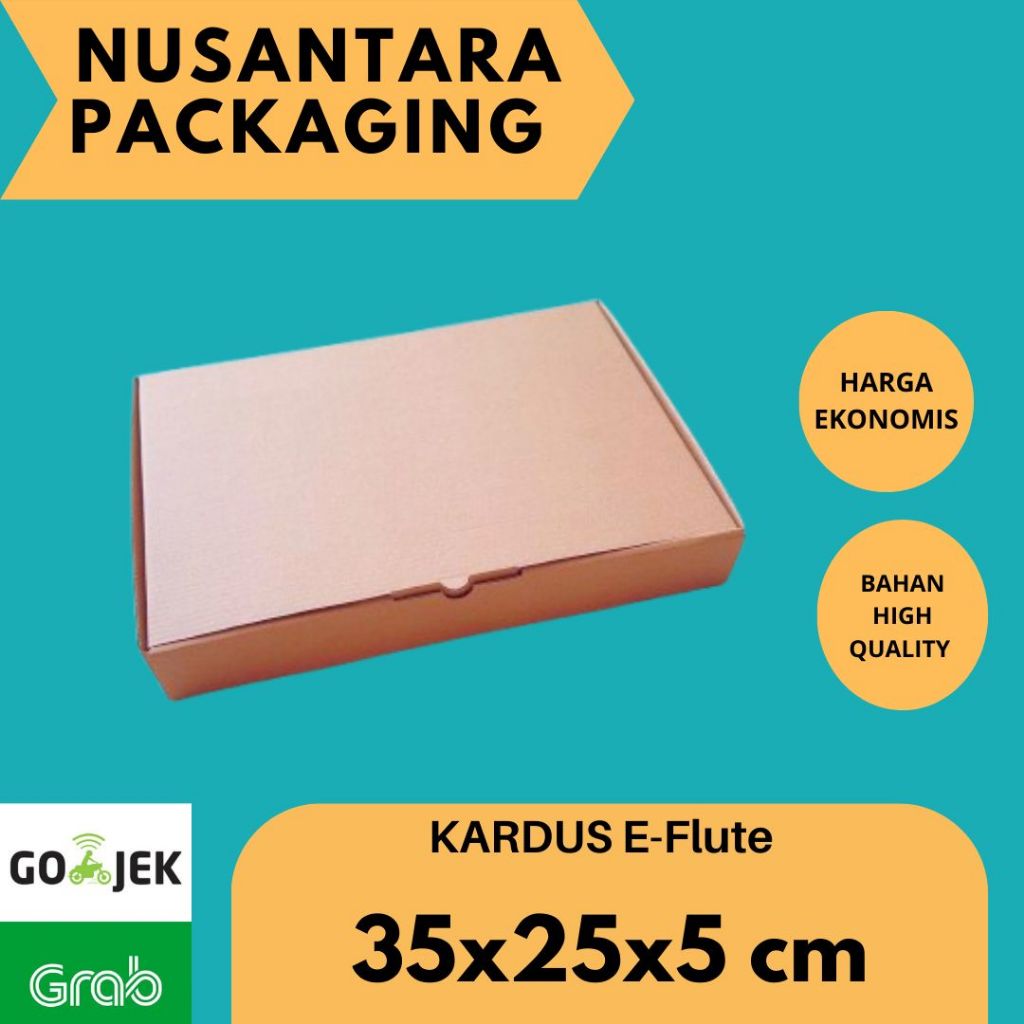 

KARDUS 35x25x5 cm / BOX KARTON CORUGATED DIE CUT / AKSESORIS