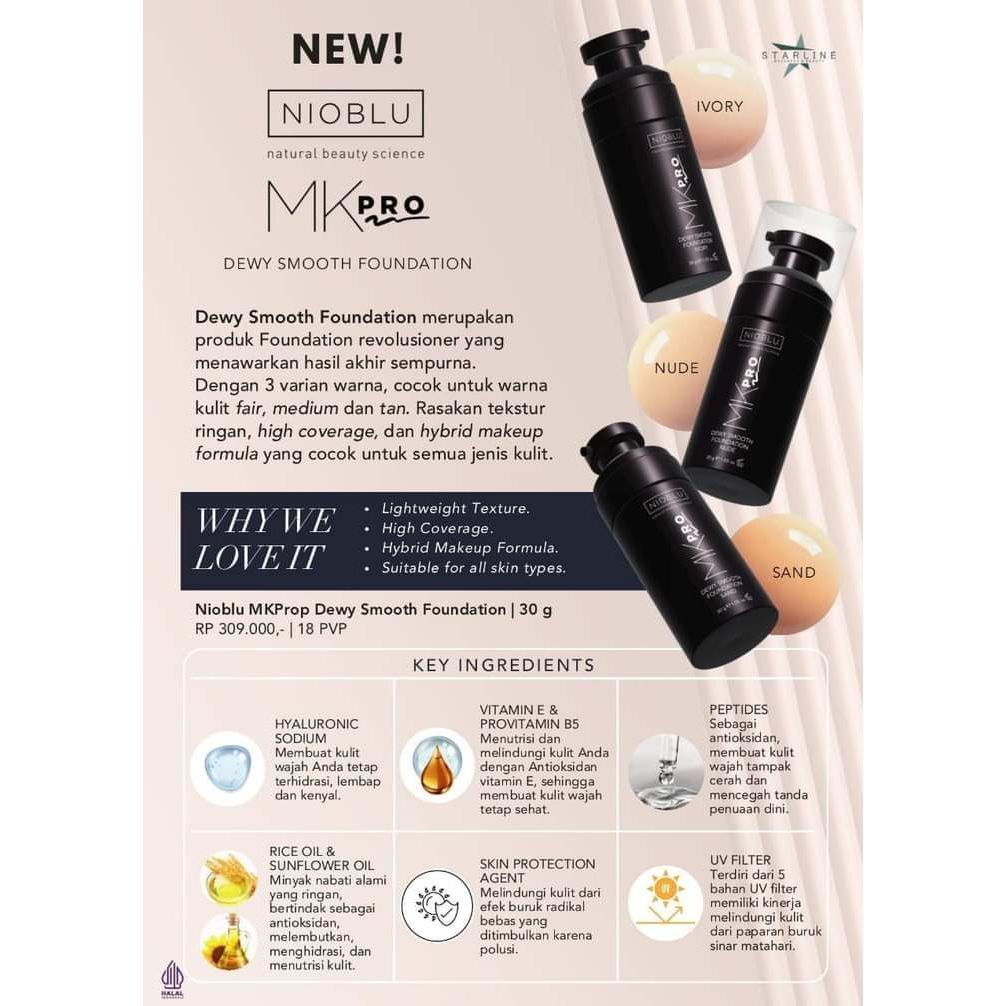 NEW NIOBLU MKPro Dewy Smooth Foundation