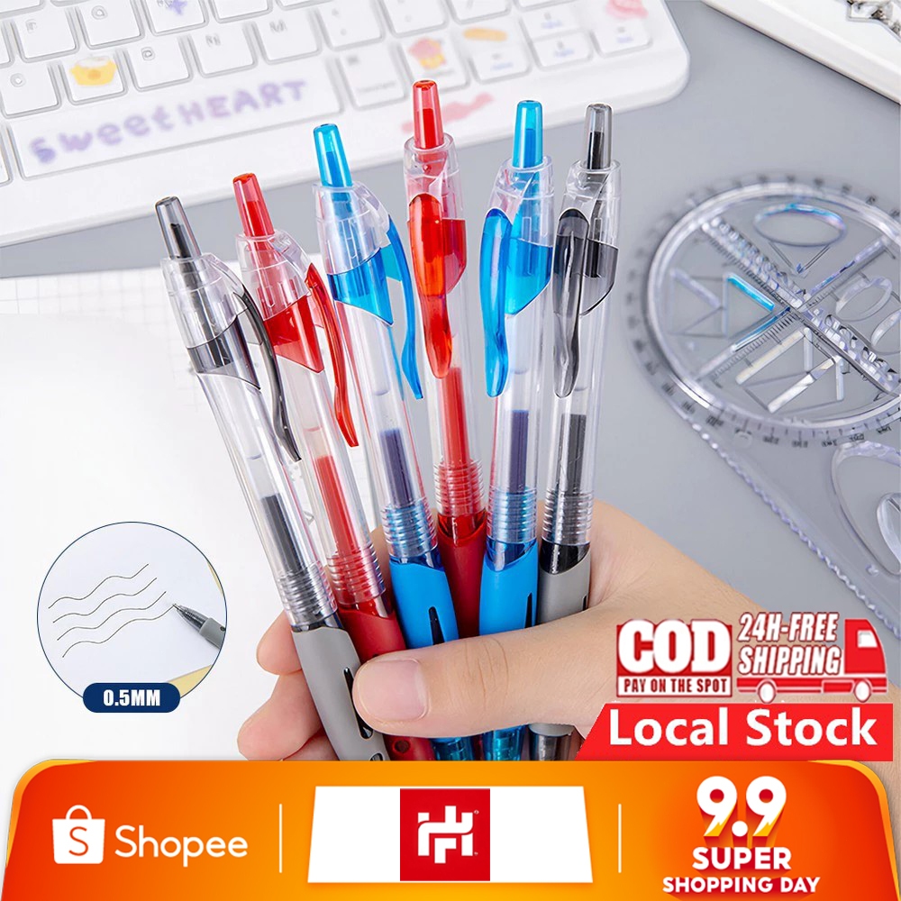 

☛✅ ☚ Pulpen Gel 0,5 Mm Pulpen Pencet Pulpen Mechanical Pen with Standard Liquid Ink Mekanik Pencet / Alat Tulis / Office School Stationery JXB006