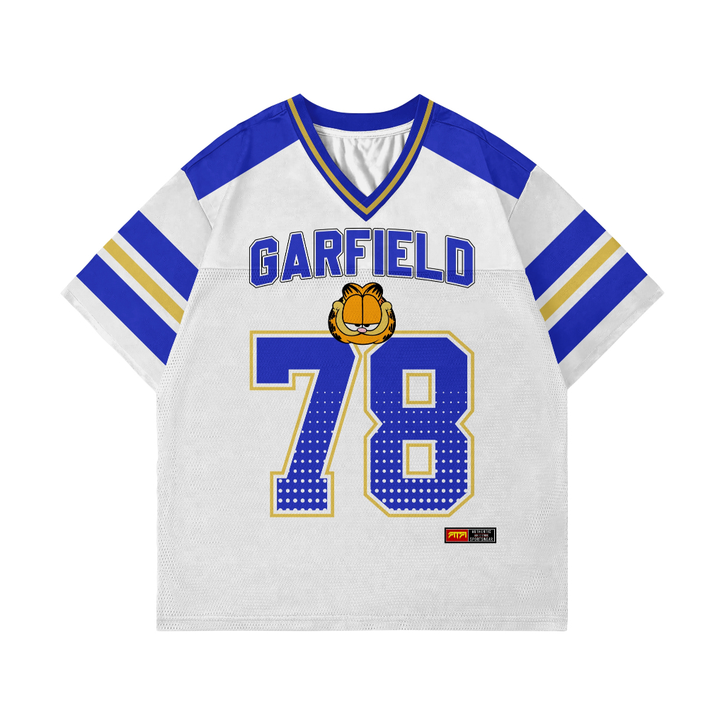 JERSEY GARFIELD BOXY BLUE PRINTING FREE NICKNAME