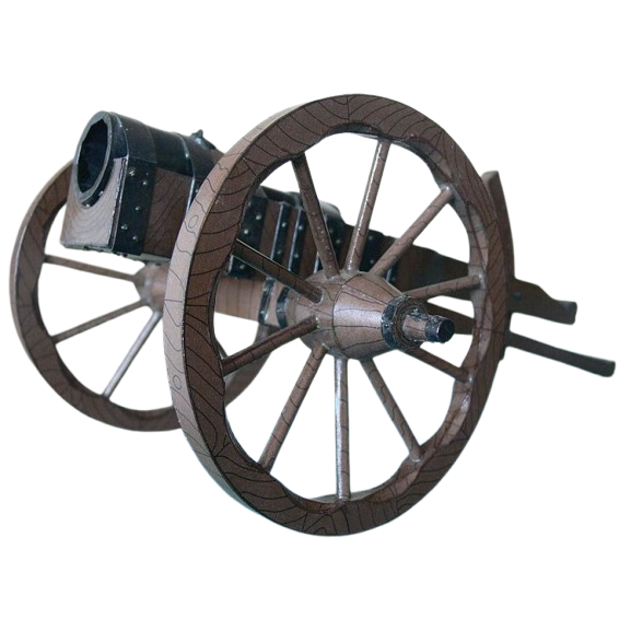 DIY Model Kertas Meriam medan era eropa abad 15