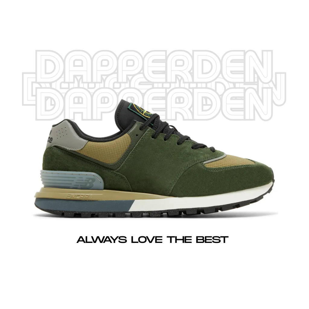 DAPPERDEN -  Stone Island x 574 Legacy Dark Green