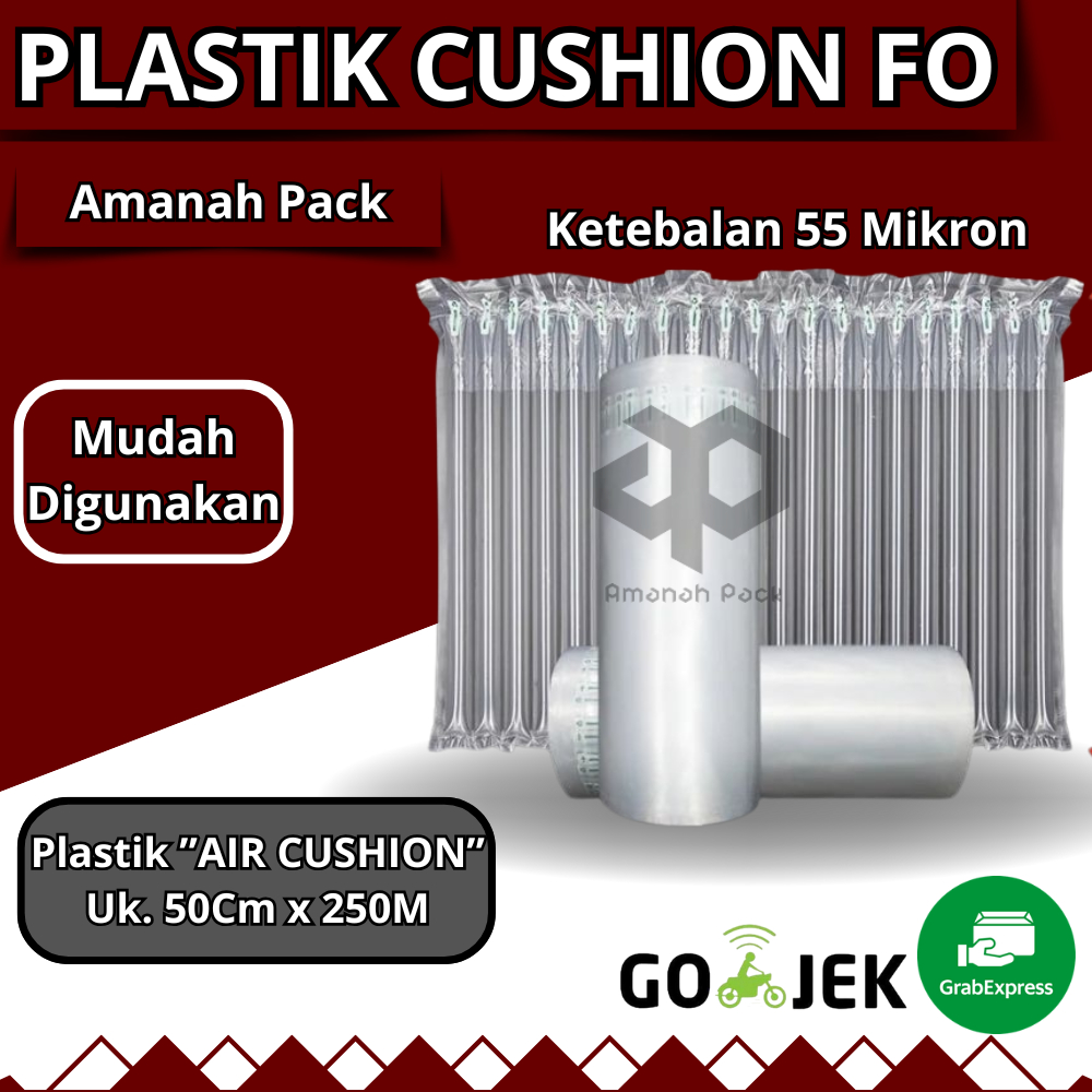 

INFLATABLE AIR CUSHION WRAP FO 50CM X 250M Cushion Wrap Fo-Air / Bubble Wrap Angin Tebal Roll / POLY AIR CUSHION