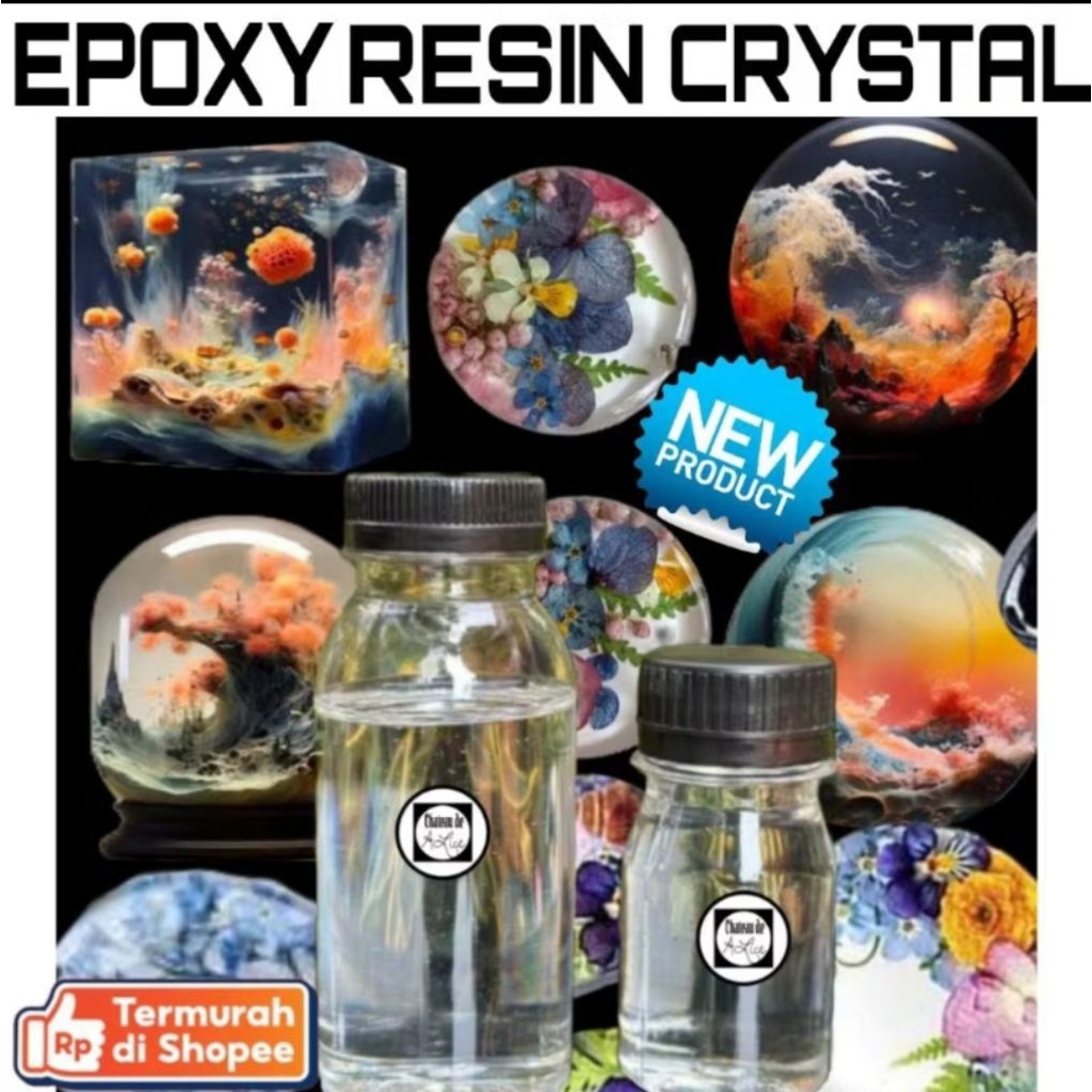 

Epoxy Resin Crystal Clear RESIN BENING + HARDENER 150 GRAM BEST RESIN