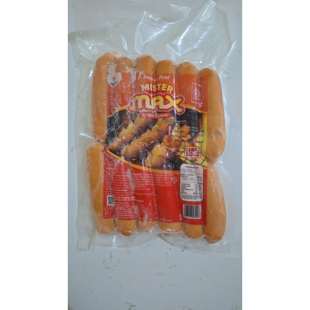 

SOSIS BAKAR MISTER MAX isi 12 500gr
