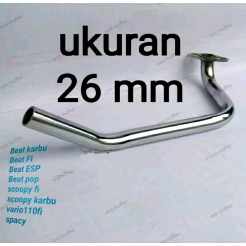 Leher pipa knalpot inlet 26 beat fi,beat karbu,secoopy,beat deluxe