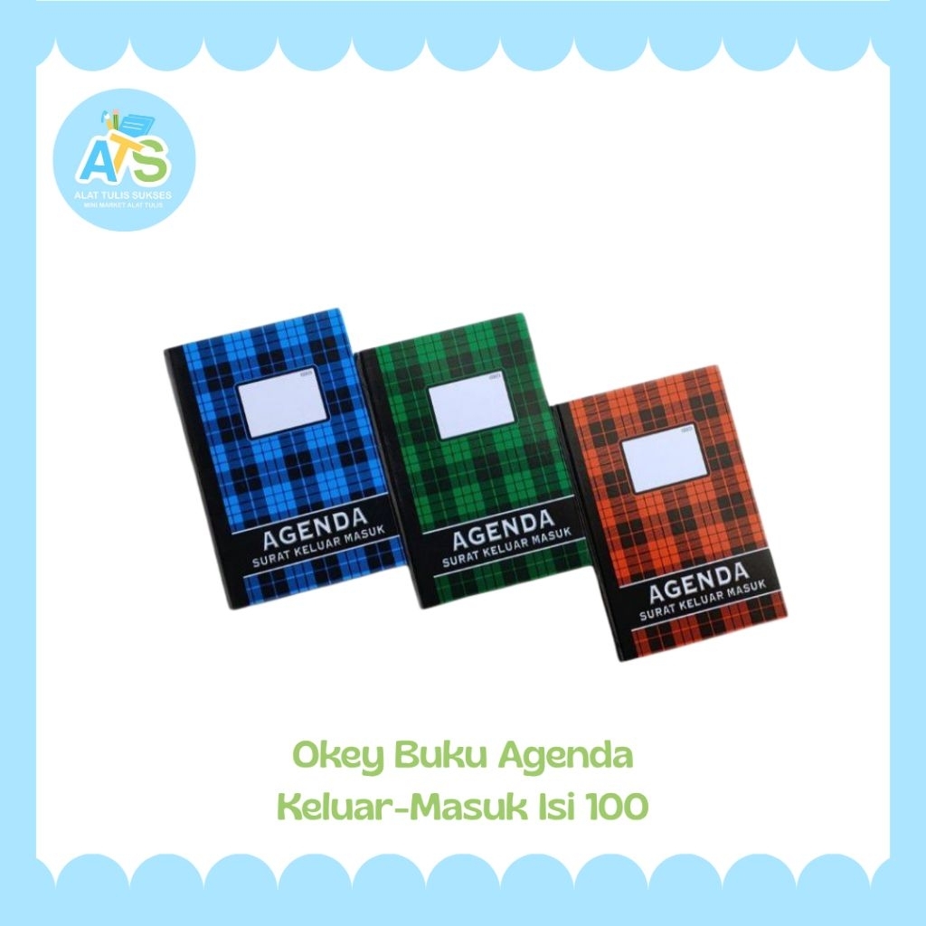 

okey buku agenda keluar- masuk isi 100