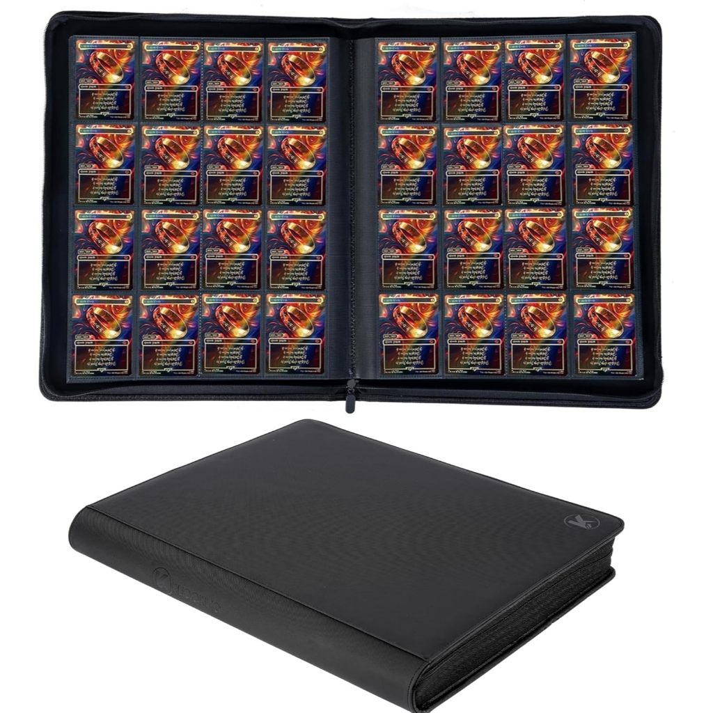 KUOOKING 1000+ Pockets Trading Card Binder, 16-Pocket Card Ablum Compatible with MTG