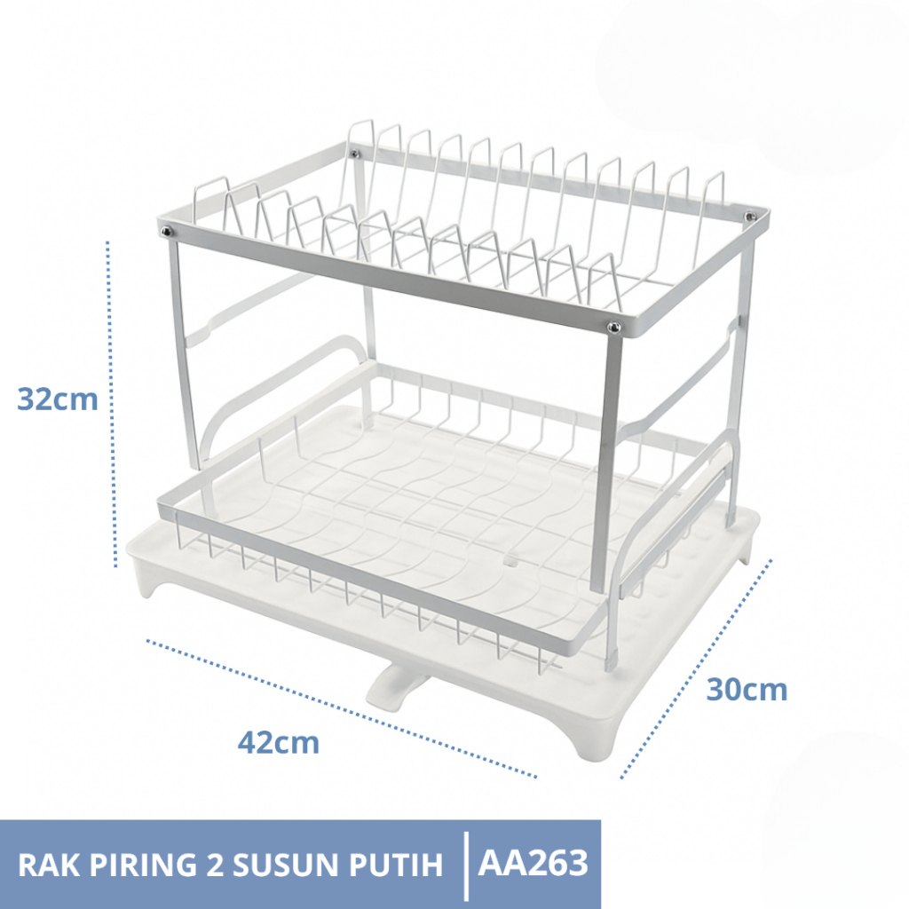 Sinarterang3 Rak Piring Aesthetic Putih Hitam Minimalis Rak Anti Karat Dapur Kekinian Hemat Tempat