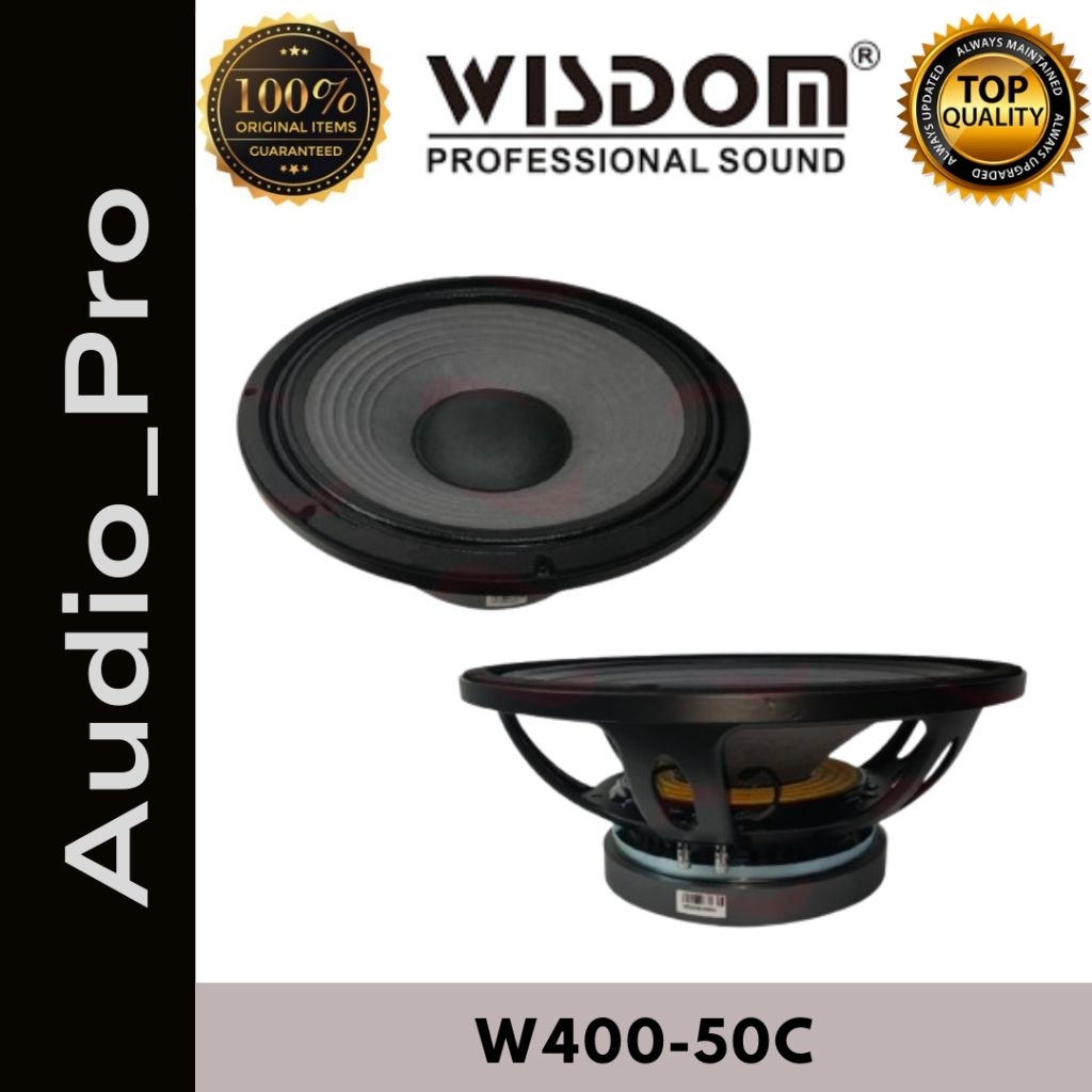 Speaker Component Wisdom W400-50C / Speaker Komponen Wisdom 15inch
