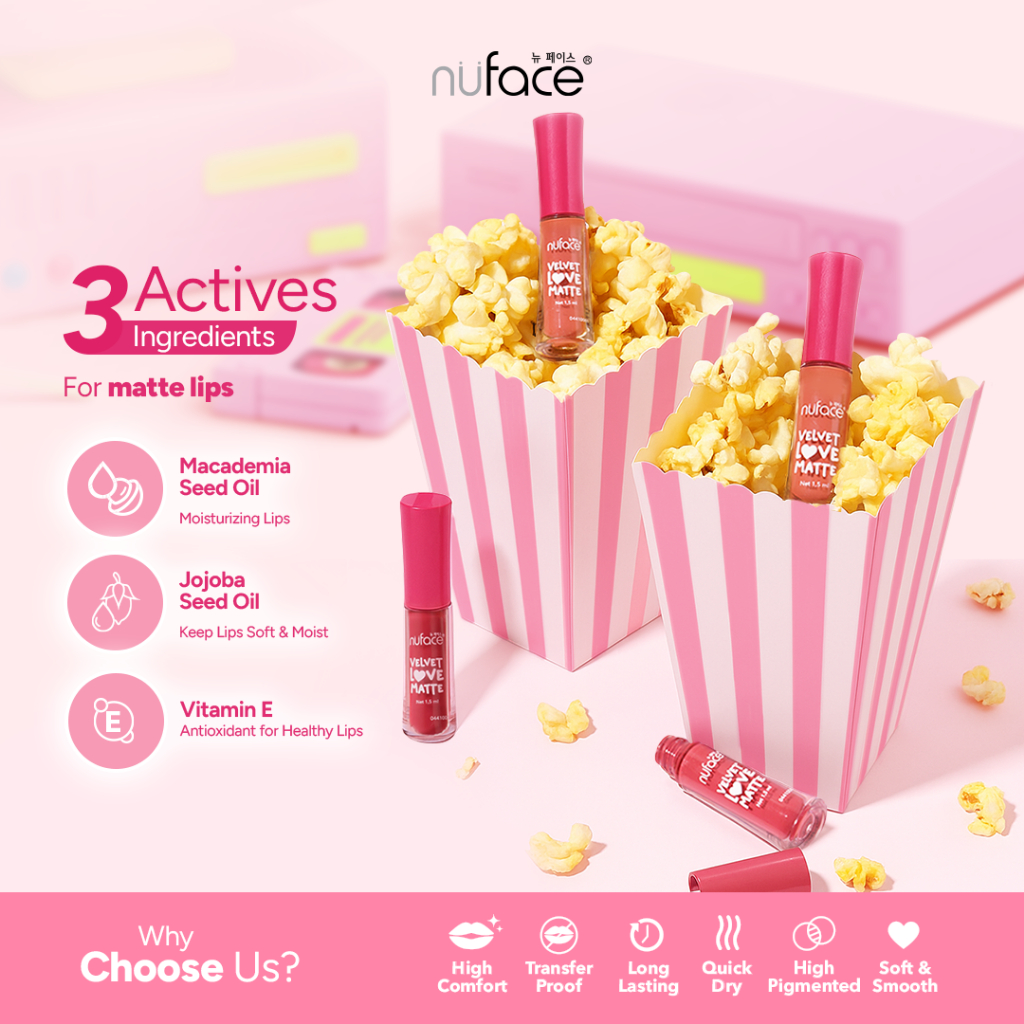 Nuface Lip Velvet Love Matte | Velvet Lip | Lip Matte | Lipstick | Lip Cream | Velvet | Matte | Lipc