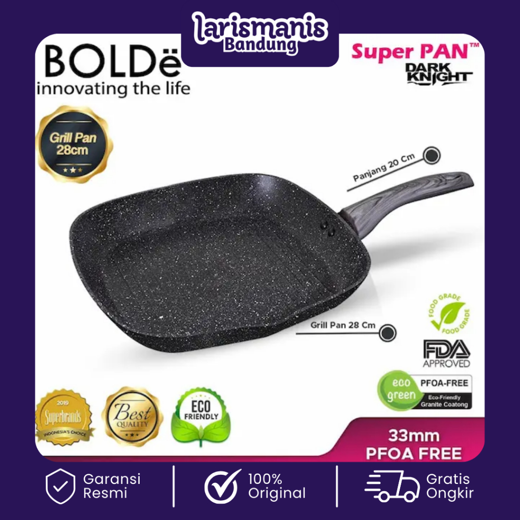 Super PAN Granite 30 cm Double Grill PAN