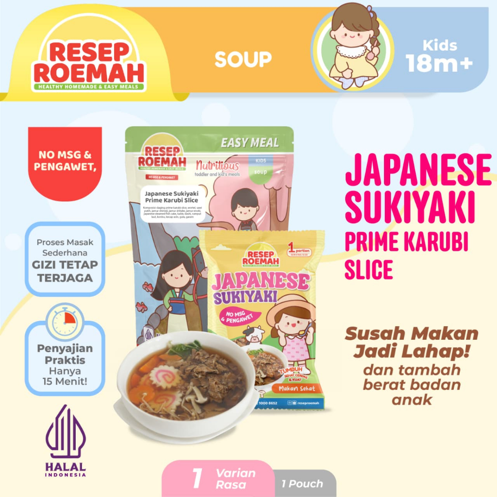 

Resep Roemah Japanese Beef Sukiyaki / Sup Sukiyaki Jepang / Kids Healthy Frozen Food / No MSG