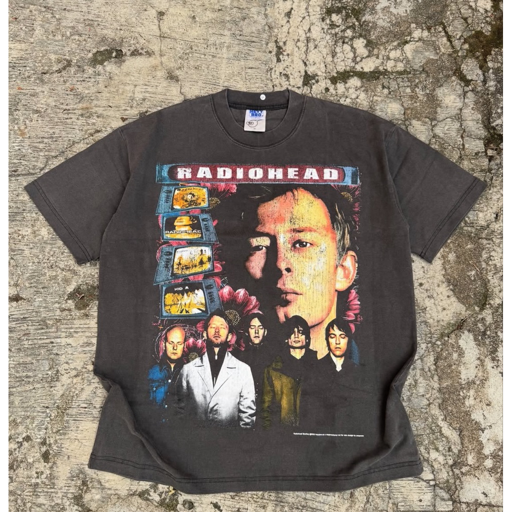 Short Sleeve Kaos Band Radiohead / Bootleg Band Radiohead | Kaos Band Vintage