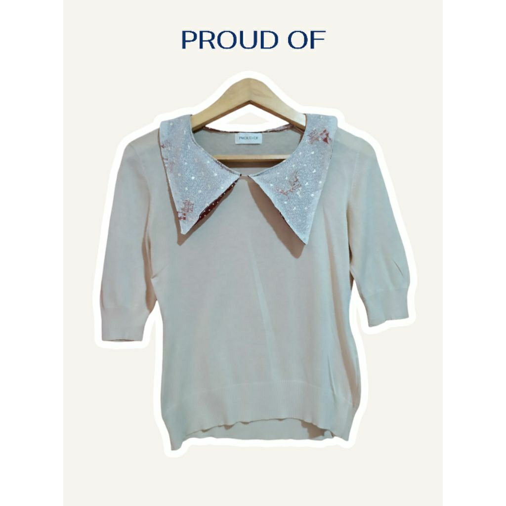 RAJUT CROP KAWAI KERAH SAILOR