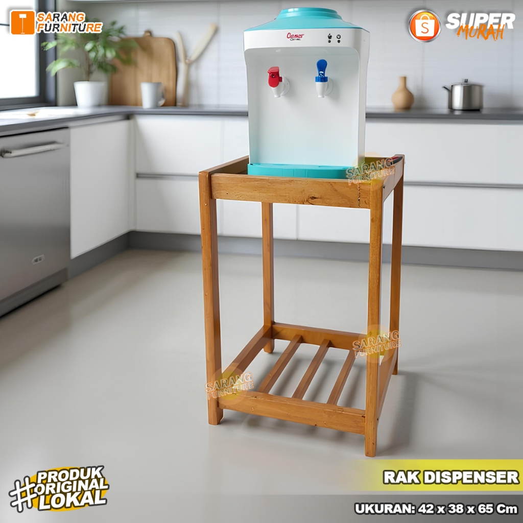 Rak Dispenser Kayu Tempat Galon Rak Dispenser Kayu Rak Dispenser Minimalis Murah