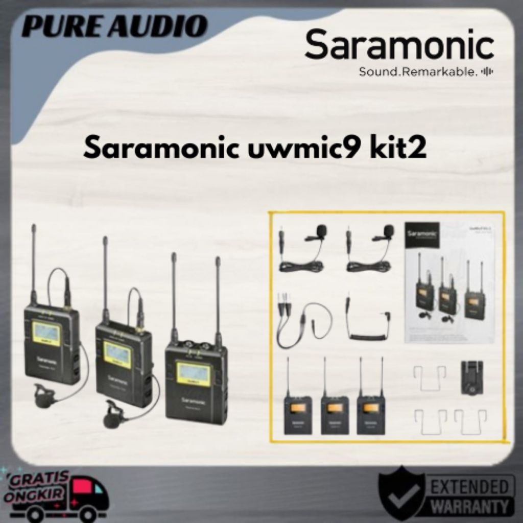 SARAMONIC UW MIC 9 KIT 2 WIRELESS MICROPHONE