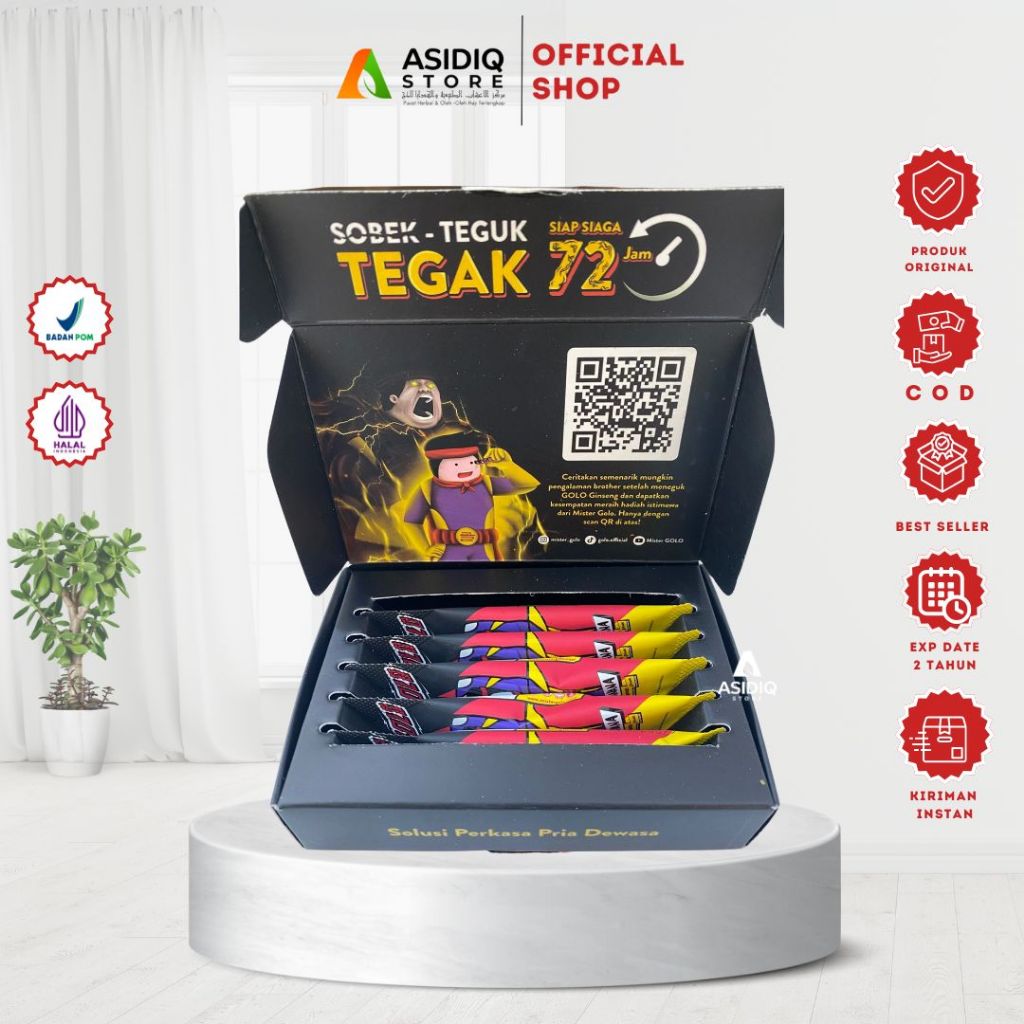 Mister Golo Sachet Privasi Aman Herbal Serbuk Rasa Banana Jelly Madu Dengan Korean Ginseng Original