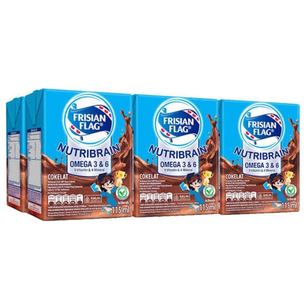 

Frisian Flag 115ml x 6pcs NutriBrain Cokelat / Plain