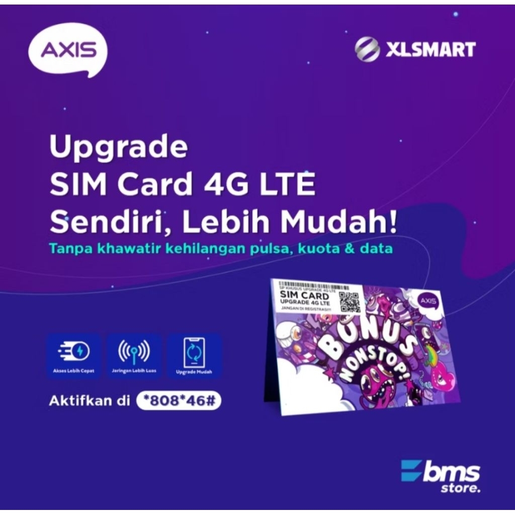 kartu khusus upgrade 3g ke 4g axis