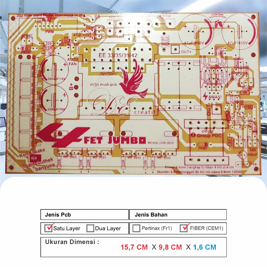Lumiau_Boomaww Pcb Inv-Pdc 4 Mosfet