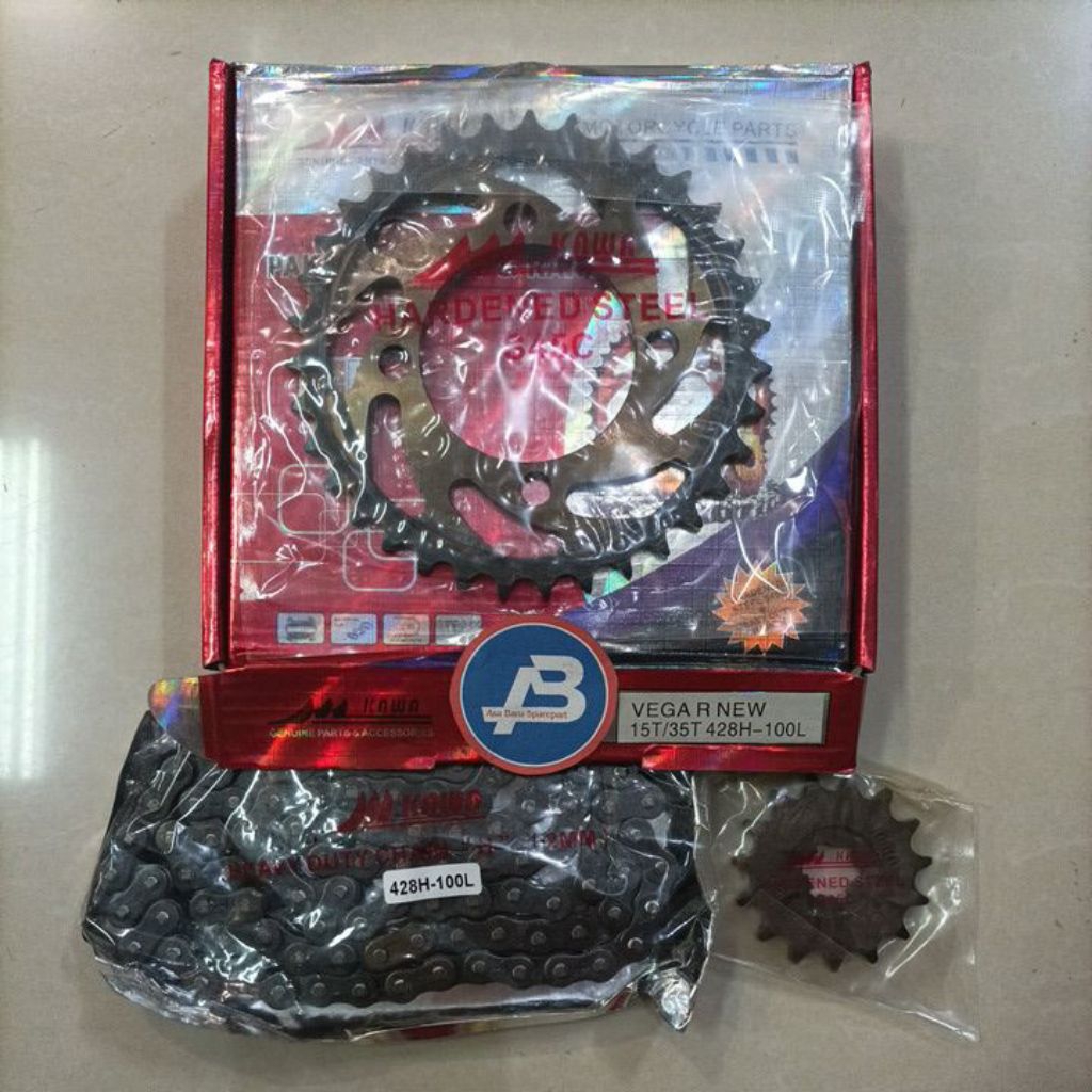 KAWA Gear Gir Set Paket Yamaha Vega R New 15T/35T 428H-100L