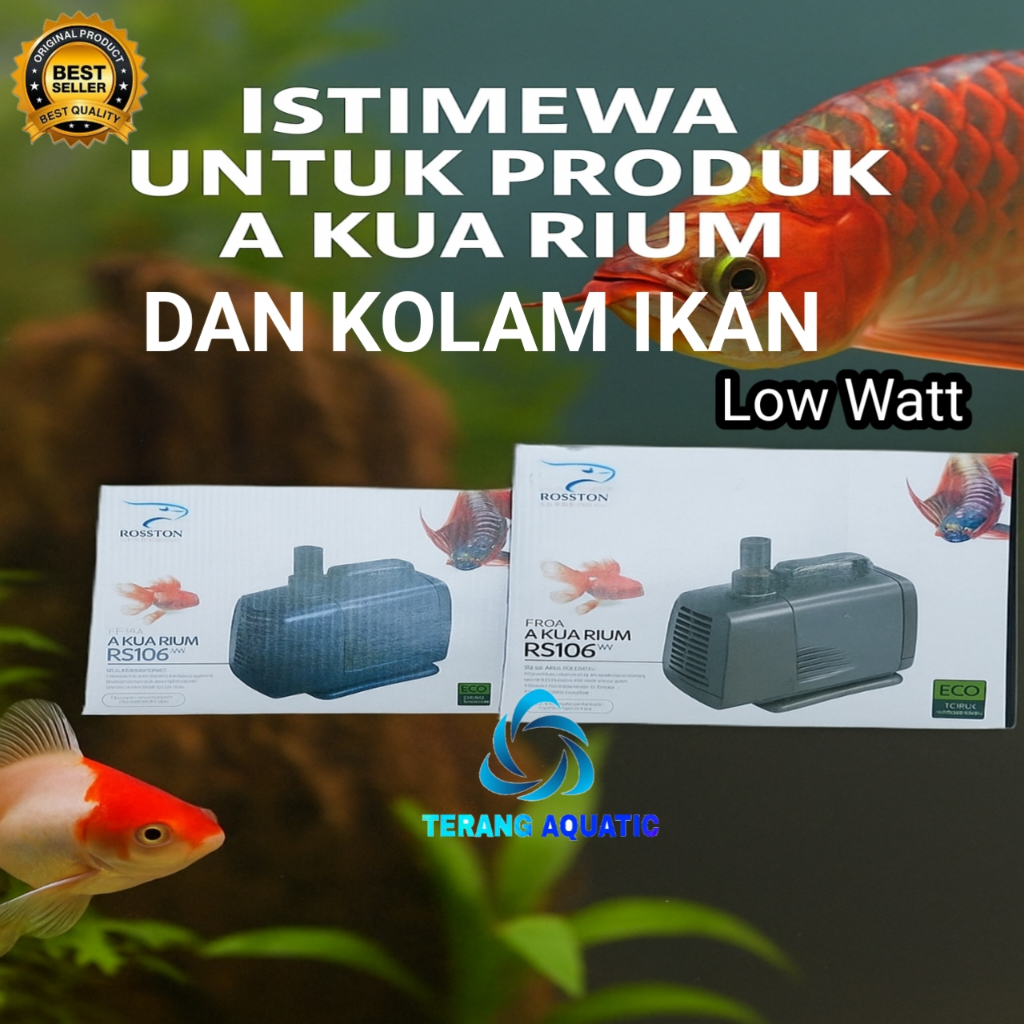 Mesin aquarium dan kolam Rosston Rs 105+,Rs 106+,Rs 107+