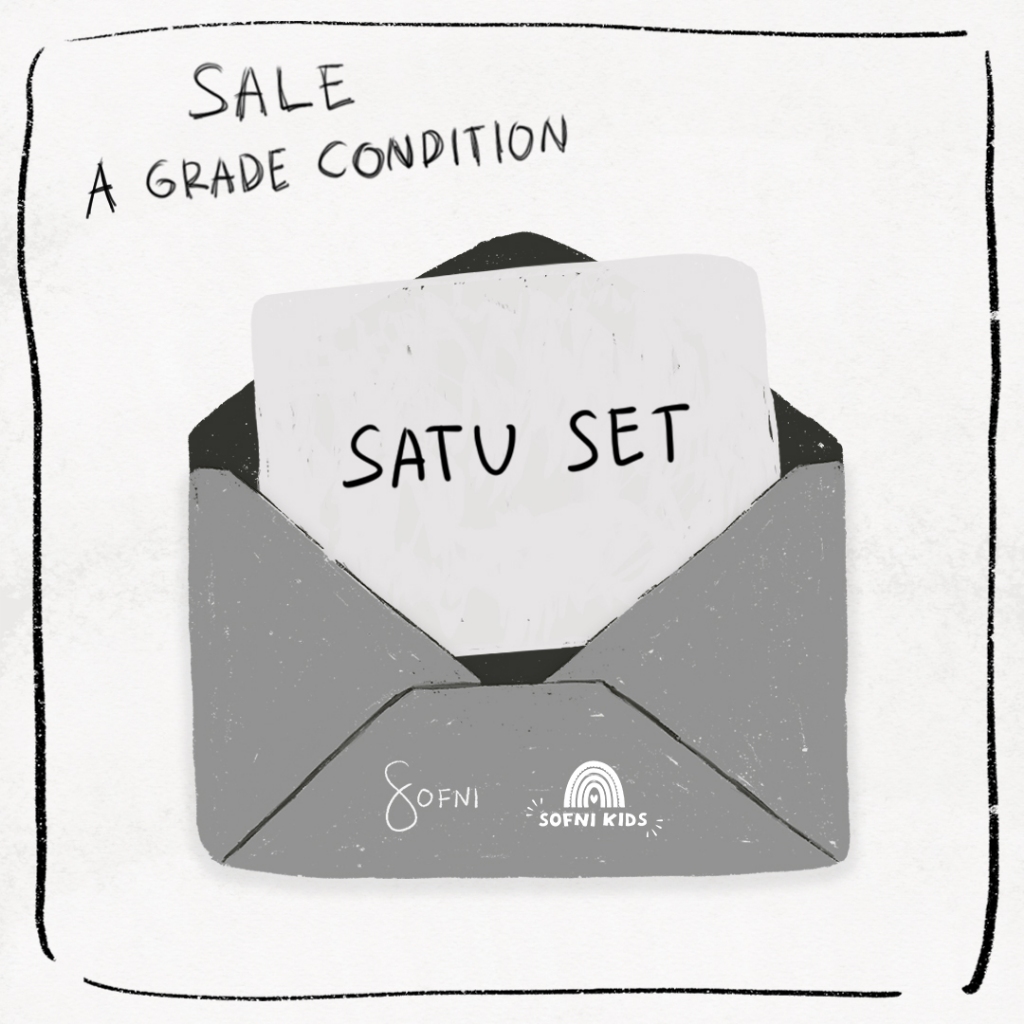 SOFNI - SATU SET DEWASA & KIDS SALE A GRADE CONDITION