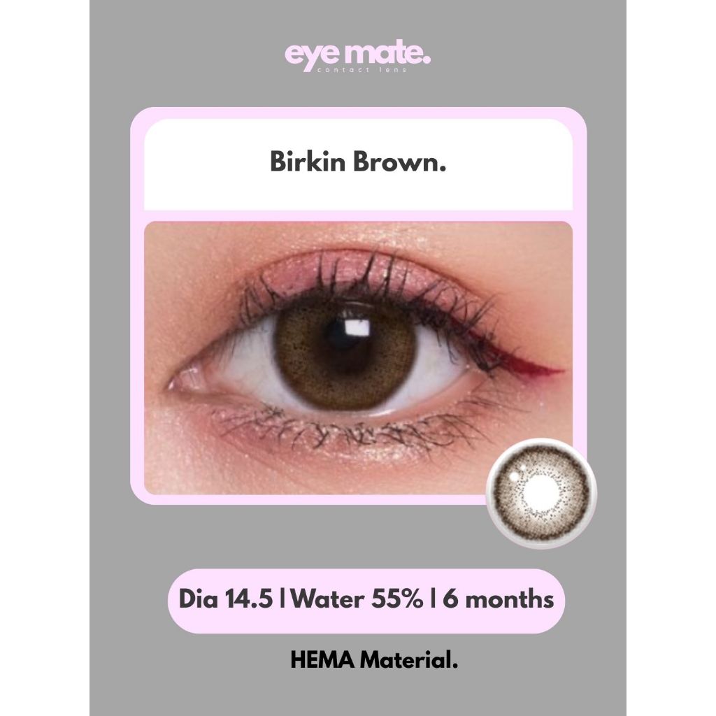 Softlens Birkin Brown Kitty Kawaii - EYE MATE CONTACT LENS