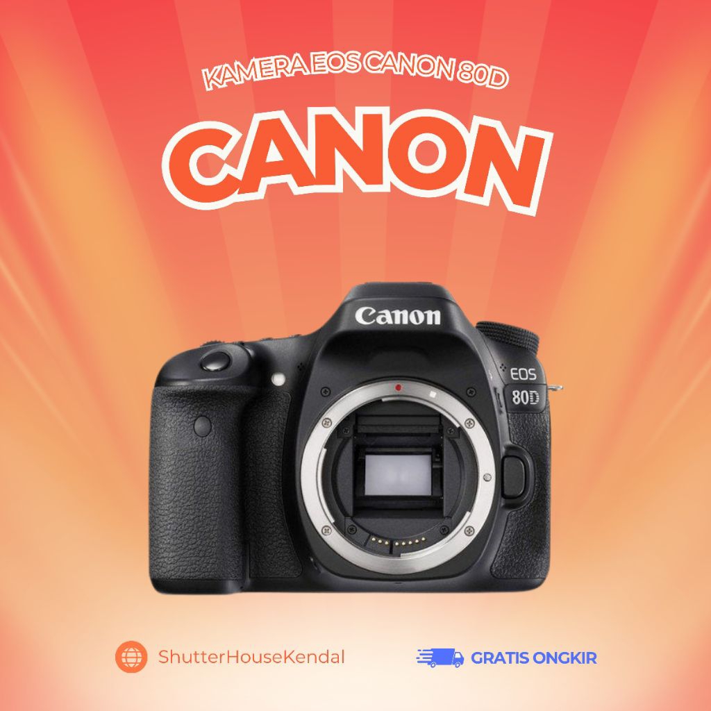 KAMERA CANON EOS 80D DSLR ORIGINAL 100% GARANSI RESMI