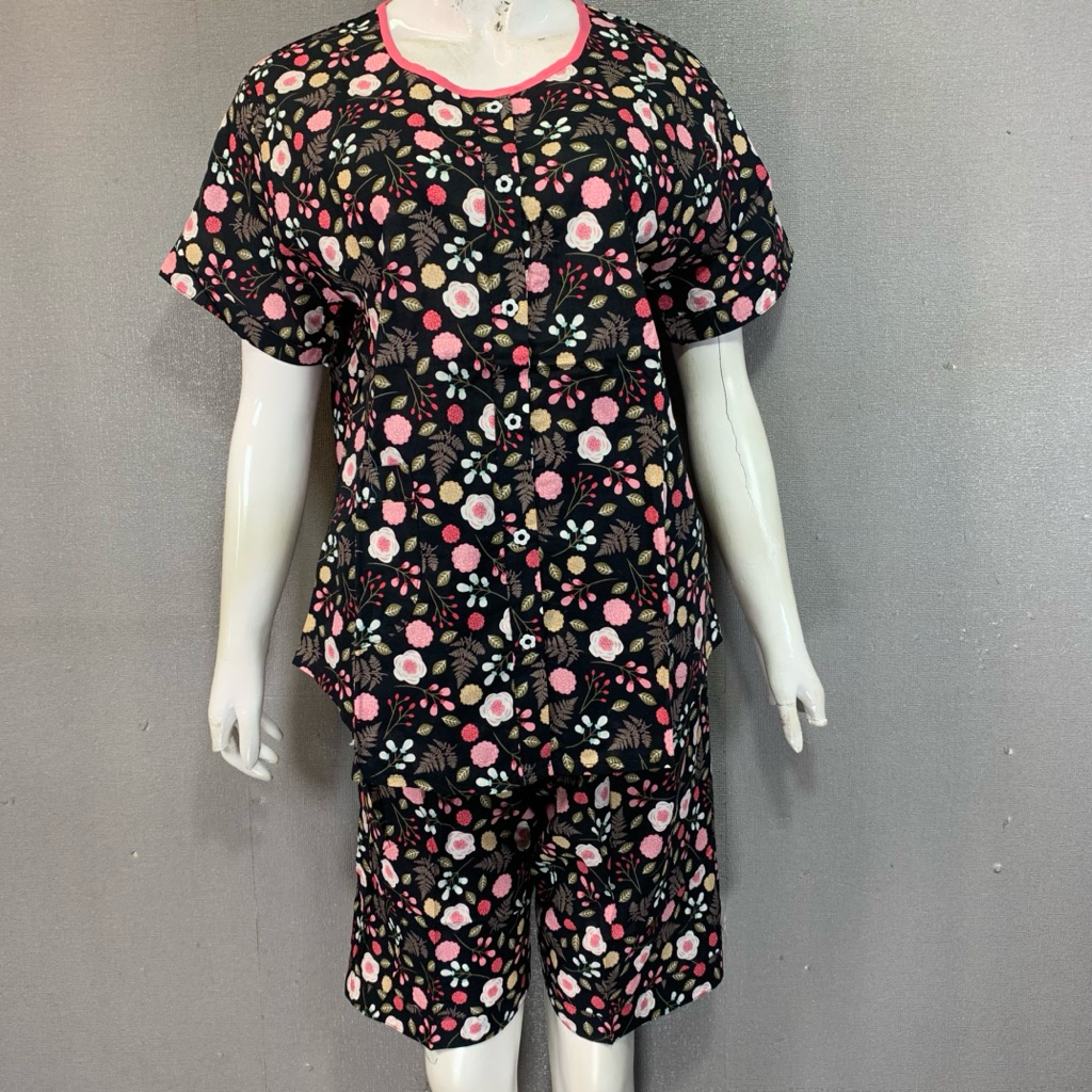 BunnyNightie - Sielie Katun Sabata 3/4 | Baju Tidur Sielie Katun Sabata