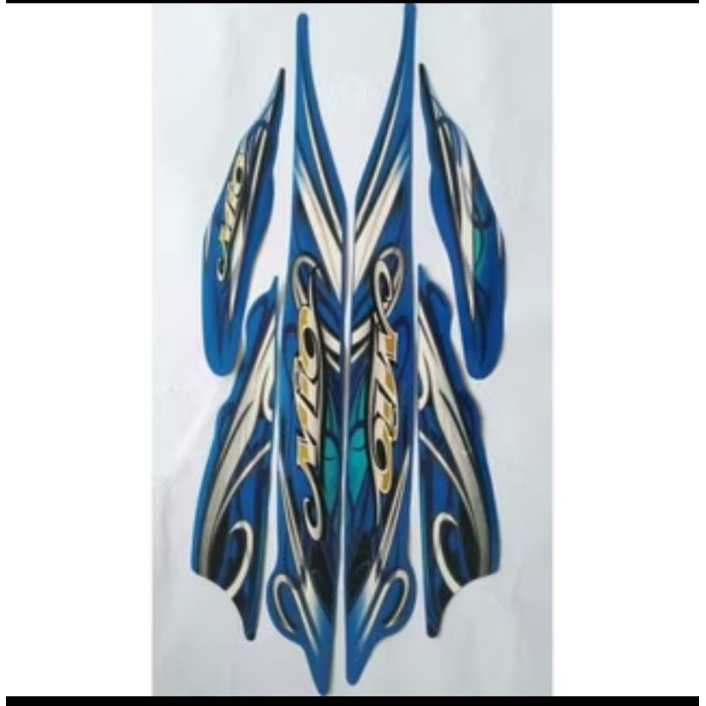 striping Yamaha mio smile warna biru