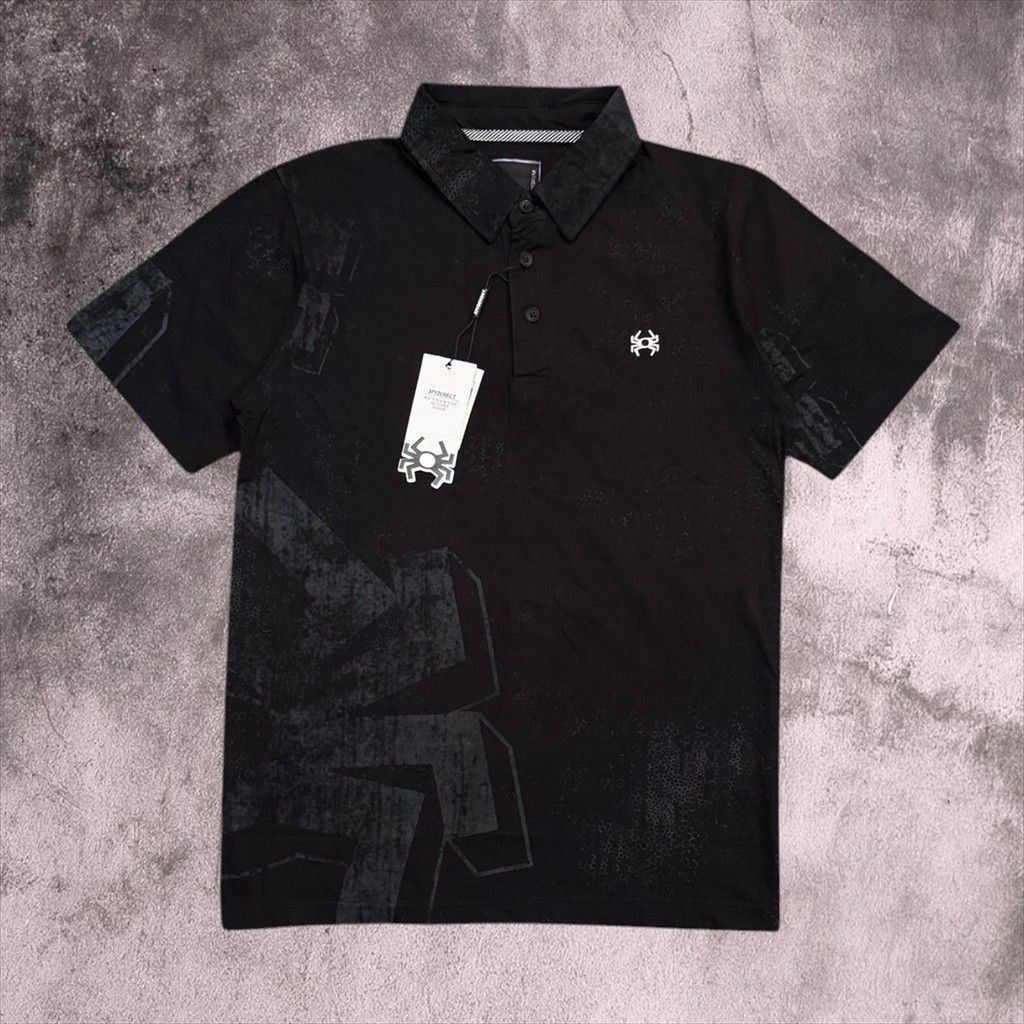 Kaos Kerah Spyderbilt//Kaos Kerah Spyderbilt Printing//Kaos Kerah Pria//Kaos Polo Spyderbilt//Kaos K