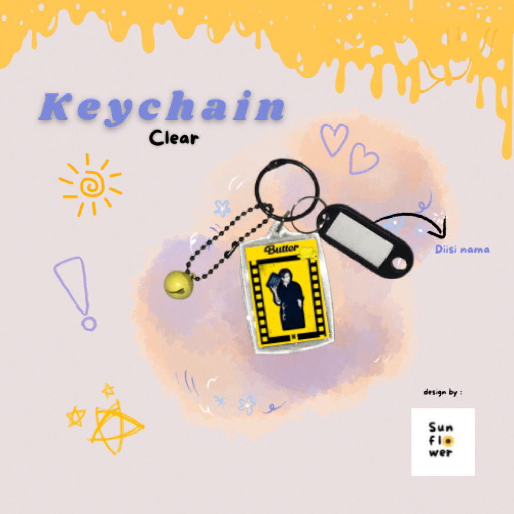 keychain bagcharm akrilik BTS butter