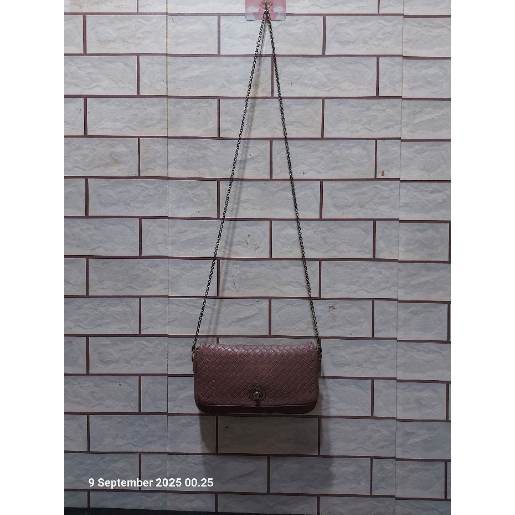 Tas sling Rantai Kulit Asli GRACC1 IT*L1  / Tas Slempang Kulit Asli /Slim mini/ Genuine Leather Bag 