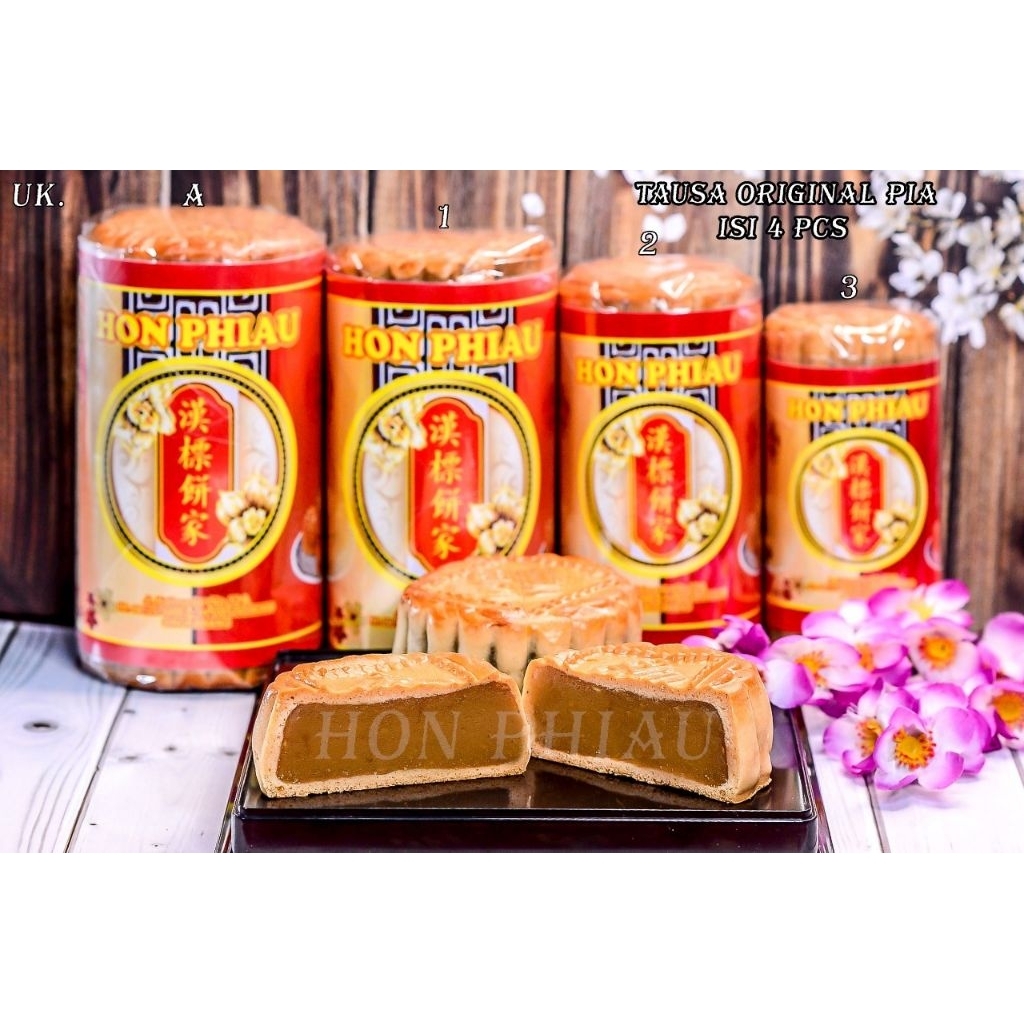 

KUE BULAN/MOON CAKE/TIONG CIU PIA TAUSA PIA UKURAN NO 2 MERK HON PHIAU