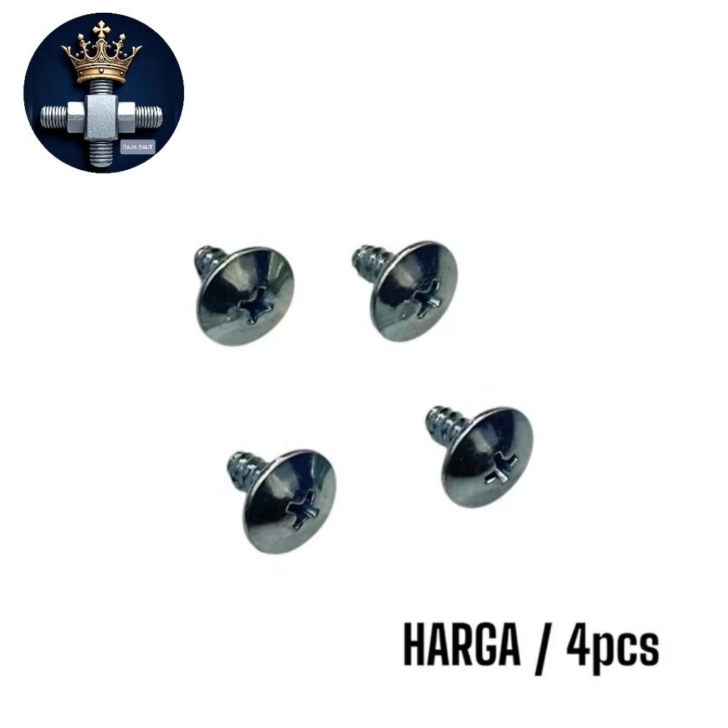 BAUT CLIP M5 DRAT KASAR PAYUNG LEBAR MOTOR MOBIL