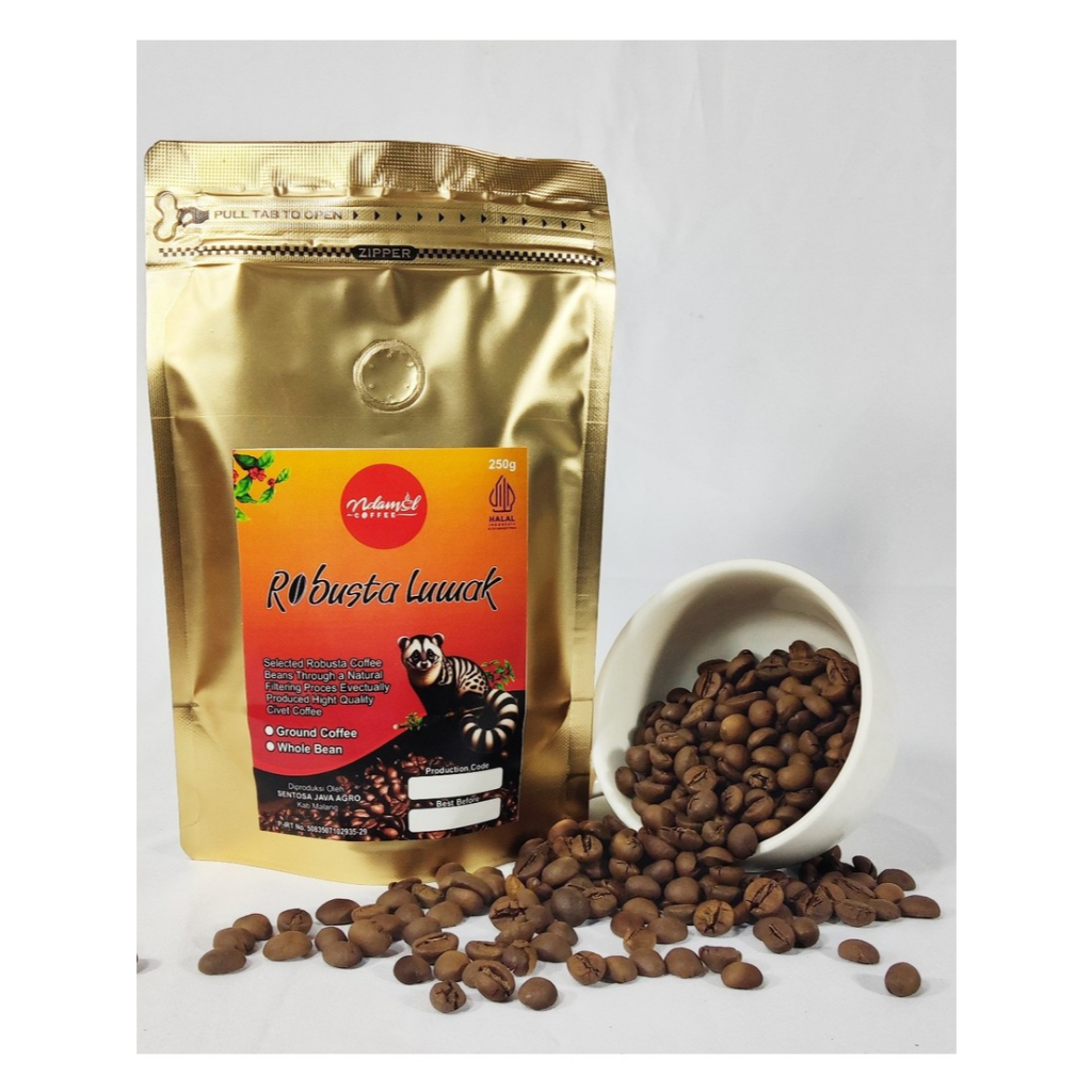 

Kopi Luwak Robusta Ground Coffee 100g – Kopi Bubuk Luwak Asli Premium Fresh Roast